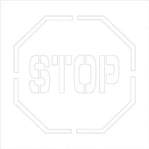Stop Stencil 24"x24" Poly Plastic | PMS205
