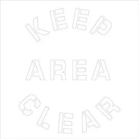 Keep Area Clear Stencil 24"x24" Poly Plastic | PMS239