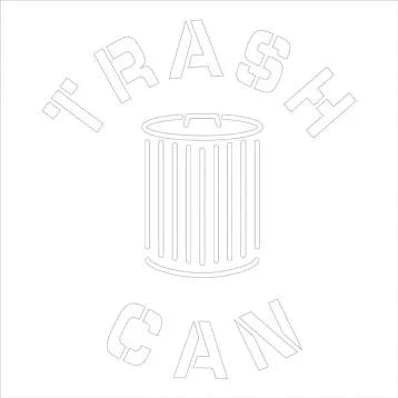 Trash Can Stencil 24