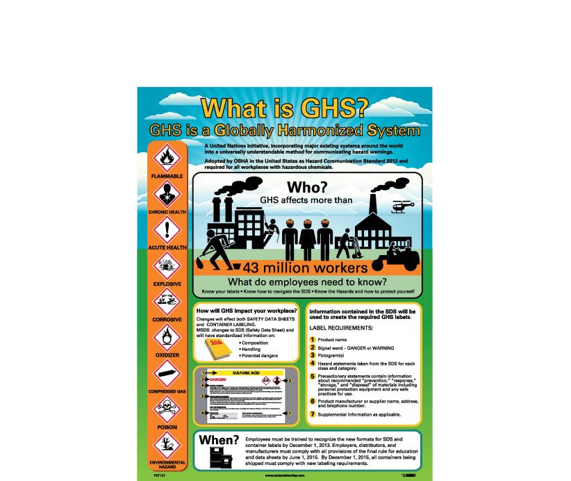 POSTER, GHS INTRO, 24x18, WORKERS & TIMING