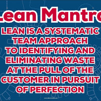 POSTER, LEAN MANTRA, 24 X 18, UNRIPPABLE VINYL