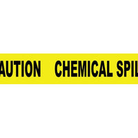 TAPE, BARRICADE, CAUTION CHEMICAL SPILL, 3 MIL 3"X1000'