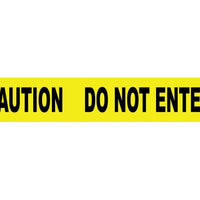 TAPE, BARRICADE, CAUTION DO NOT ENTER, 3X1000FT, 2 MIL