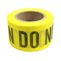 YELLOW 3"X135' REPULPABLE CAUTION DO NOT ENTER BARRICADE TAPE, CASE OF 20