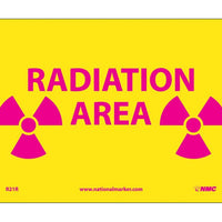 RADIATION AREA, 7X10, RIGID PLASTIC