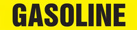 Snap Tite Pipe Marker, GASOLINE, fits 3/4" to 1 1/4" pipe diameter, Vinyl Plastic, Black/Yellow