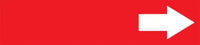 Self-Stick Pipe Marker, (Arrow), fits 3/4" to 1 1/4" pipe diameter, Adhesive Vinyl, White/Red