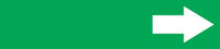 Self-Stick Pipe Marker, (Arrow), fits 8" to 10" pipe diameter, Adhesive Vinyl, White/Green