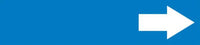 Snap Tite Pipe Marker, (Arrow), fits 3/4" to 1 1/4" pipe diameter, Vinyl Plastic, White/Blue