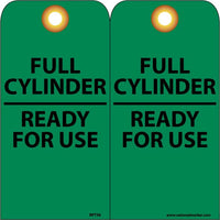 TAGS, FULL CYLINDER READY FOR USE, 6X3, UNRIP VINYL, 25/PK W/ GROMMET