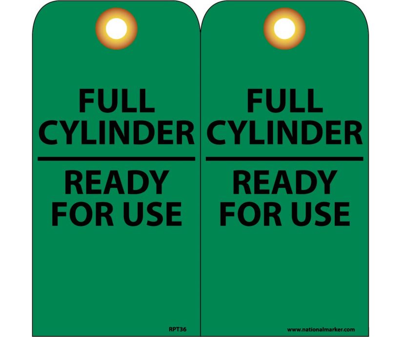 TAGS, FULL CYLINDER READY FOR USE, 6X3, UNRIP VINYL, 25/PK W/ GROMMET