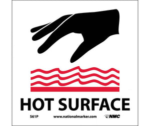 HOT SURFACE (W/ GRAPHIC), 7X7, RIGID PLASTIC