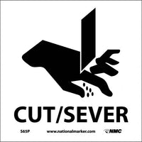 CUT/SEVER (W/ GRAPHIC), 7X7, RIGID PLASTIC