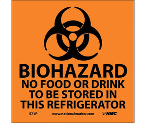 BIOHAZARD NO FOOD OR DRINK TO BE STORED.. (W/GRAPHIC), 7X7, PS VINYL
