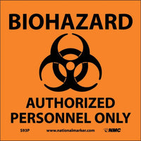 BIOHAZARD AUTHORIZED PERSONNEL ONLY (W/GRAPHIC), 7X7, PS VINYL