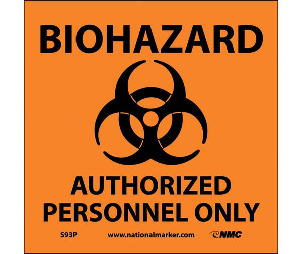 BIOHAZARD AUTHORIZED PERSONNEL ONLY (W/GRAPHIC), 7X7, PS VINYL