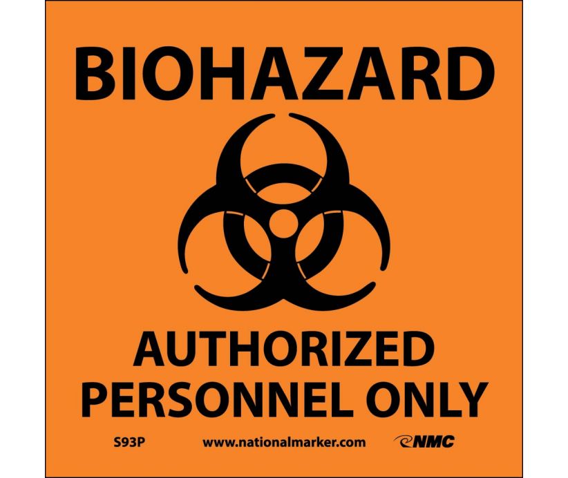 BIOHAZARD AUTHORIZED PERSONNEL ONLY (W/GRAPHIC), 7X7, PS VINYL