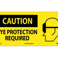 CAUTION, EYE PROTECTION REQUIRED (W/ GRAPHIC), 7X17, PS VINYL