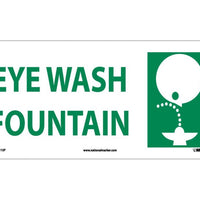 EYE WASH FOUNTAIN (W/ GRAPHIC), 7X17, PS VINYL