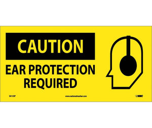 CAUTION, EAR PROTECTION REQUIRED  (W/ GRAPHIC), 7X17, PS VINYL