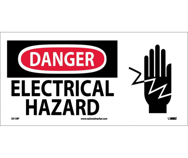 DANGER, ELECTRICAL HAZARD (W/ GRAPHIC), 7X17, PS VINYL