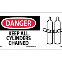 DANGER, KEEP ALL CYLINDERS CHAINED (W/ GRAPHIC), 7X17, PS VINYL
