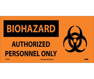 BIOHAZARD, AUTHORIZED PERSONNEL ONLY (W/ GRAPHIC), 7X17, PS VINYL