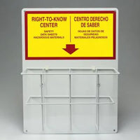 RTK Center Board, RIGHT-TO-KNOW CENTER (English, Spanish), 25"H x 20"W, Aluminum