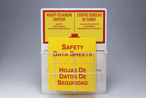 RTK Center Kit, Single Basket, RIGHT-TO-KNOW CENTER (English, Spanish), 20"H x 15"W, Aluminum