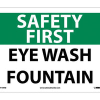 SAFETY FIRST, EYE WASH FOUNTAIN, 10X14, .040 ALUM