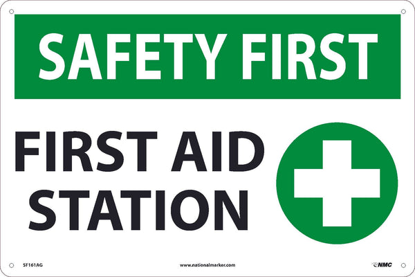 FIRST AID STATION, 12x18, .040 ALUM