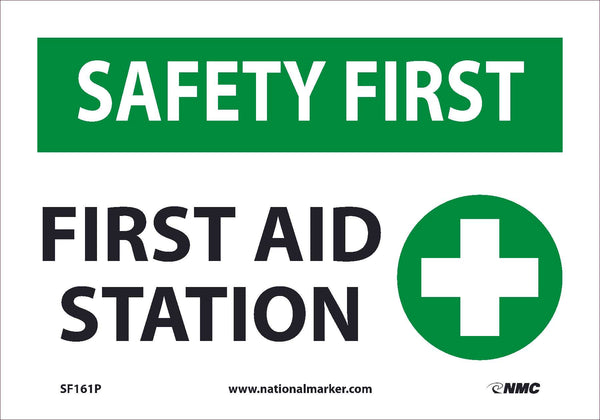 FIRST AID STATION, 7X10, .0045 PRESSURE SENSITIVE VINYL