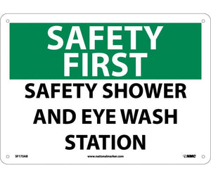 SAFETY FIRST, SAFETY SHOWER AND EYE WASH STATION, 10X14, .040 ALUM