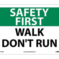 SAFETY FIRST, WALK DON'T RUN, 10X14, PS VINYL