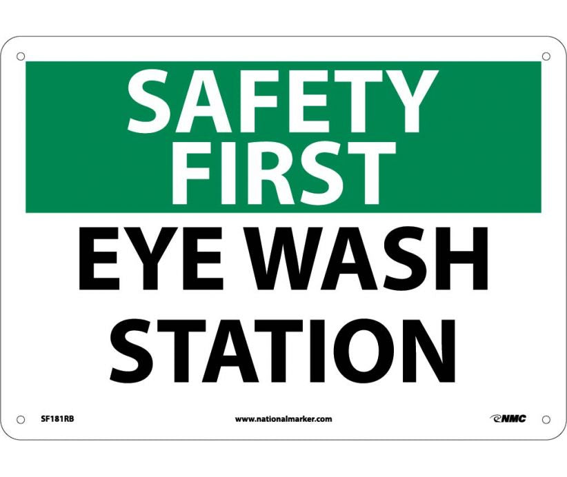 SAFETY FIRST, EYE WASH STATION, 10X14, RIGID PLASTIC