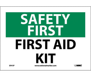 SAFETY FIRST, FIRST AID KIT, 7X10, RIGID PLASTIC