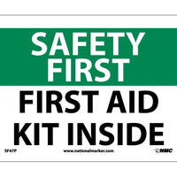 SAFETY FIRST, FIRST AID KIT INSIDE, 7X10, PS VINYL