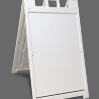 DELUXE WHITE SIGNICADE STAND 45 X 25 X 3