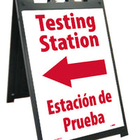 DELUXE SIDEWALK STAND AND SIGN, LEFT