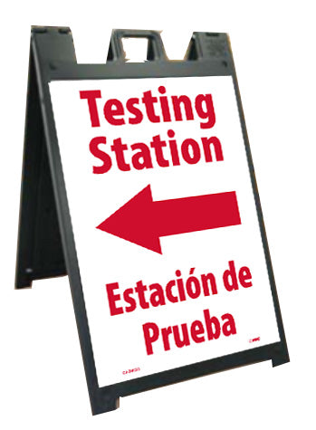 DELUXE SIDEWALK STAND AND SIGN, LEFT