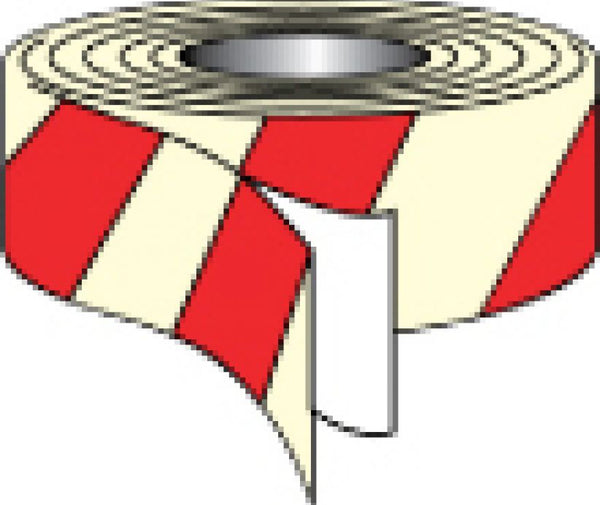 TAPE, GLOW/RED STRIPE, 2