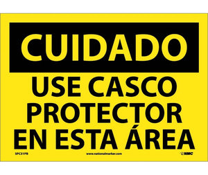CUIDADO, CASO REQUIERIDO EN ESTA AREA, 10X14, RIGID PLASTIC