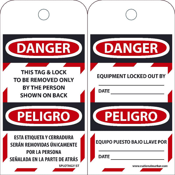 TAGS, DO NOT OPERATE, 6X3, POLYTAG, BOX OF 100, EZ PULL