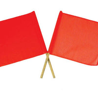 SAF-T-FLAG, PLASTIC DIAGONAL, 18X18 W/30" HANDLE