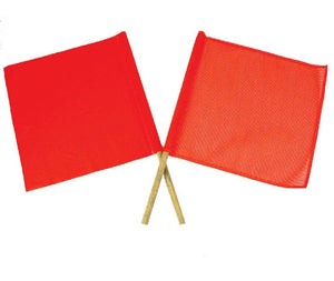 SAF-T-FLAG, PLASTIC DIAGONAL, 18X18 W/30" HANDLE