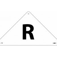 TRUSS BUILDING SIGN, ROOF, 6X12 TRIANGLE, .080 REFLECTIVE ALUM