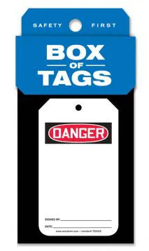 Box of Tags, DANGER (Blank), 5.75
