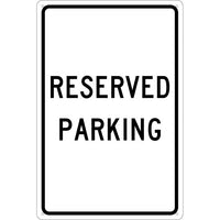 RESERVED PARKING, 18X12, .040 ALUM