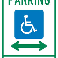 RESERVED PARKING PERMIT REQUIRED,24X12, .040 ALUM SIGN