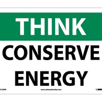 THINK, CONSERVE ENERGY, 10X14, PS VINYL